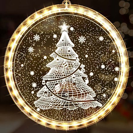 Julevindu fe-lys, pakke med 2 stjerner julelys batteri varmt hvitt lys innendørs bryllupsfestivaldekorasjon