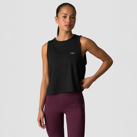 Træningstoppe ICANIWILL Mirage Top Sort - Bodyman.dk