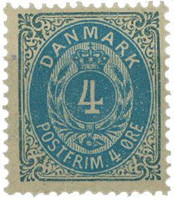 Danmark 1875 - AFA 23y - Postfrisk