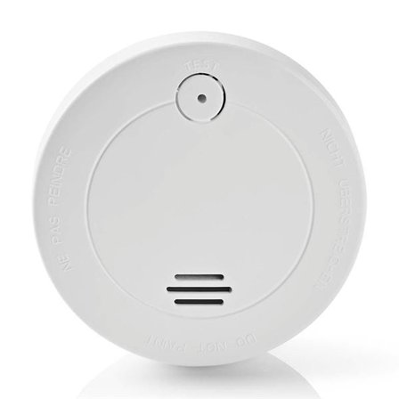 Nedis Røykvarsler - Optisk røykvarsler med lydsignal og batterivarsel