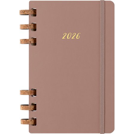 Moleskine Kalender 12M Spiral Planner 2026 Large Almond