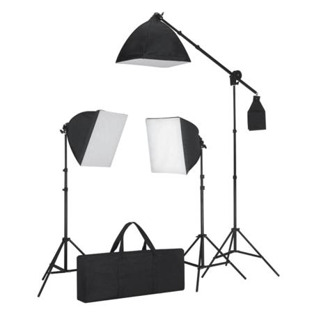 Vidaxl Studioutrustning Med Softbox-lampor, Bakgrunder Och Refle Multifärg