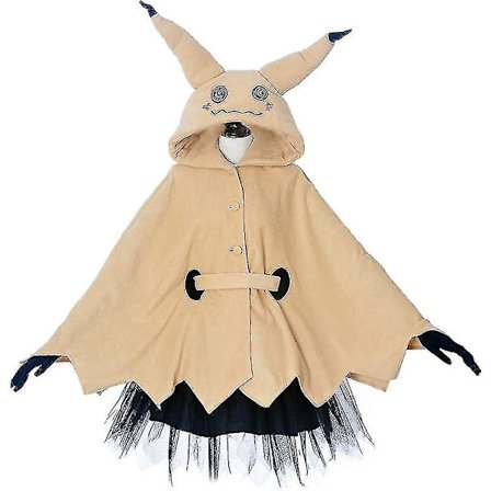 Miccostumes Mimikyu-kappe for kvinner med skjørt, belte og hansker Zr