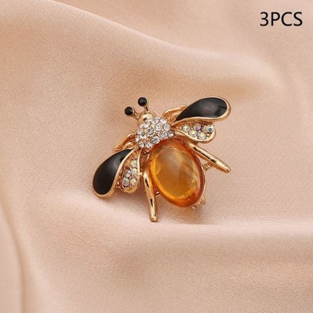 3 stk Pearl Bee Corsage Krystallbrosje A A