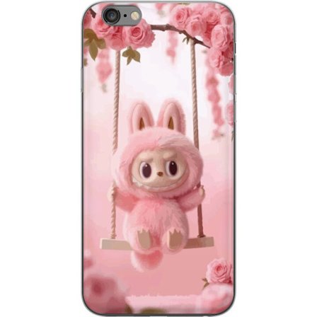 Kompatibel Mobilcover til Apple Apple iPhone 6 Plus Monsterfigur sød kanin med lyserøde kinder