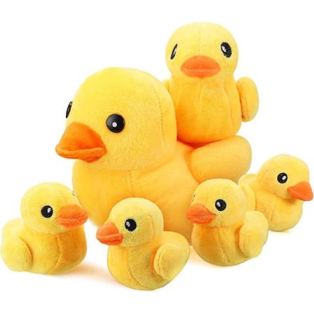 6 stycken anka gosedjur med bebisar Anka lekset leksak 8 tum prylar plysch ankor och 5 st 5 tum små plysch ankunge Leksaker Yellow Ducky Animal Do
