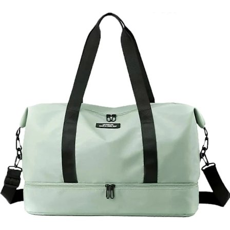 Travel Duffel Bag with Shoe Compartment, Sports Gym Bag, 40L Waterproof Weekend Bag for Men