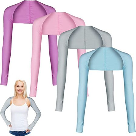 4 par kjølende sjal arm ermer solbeskyttelse for kvinner menn w