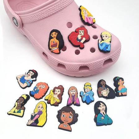 15 stk Fairy Tale Princess Skodekor Charms For Barn Voksne Crocs Sko Gjør-det-selv-tilbehør