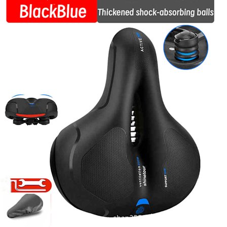 Ekstra tyk blød cykelsadel anti-smerte cykelsæde med fjedre