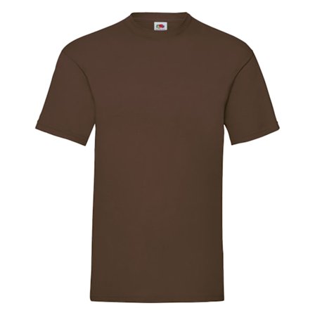 Fruit Of The Loom Mens Valueweight Kortärmad T-shirt XL Choc