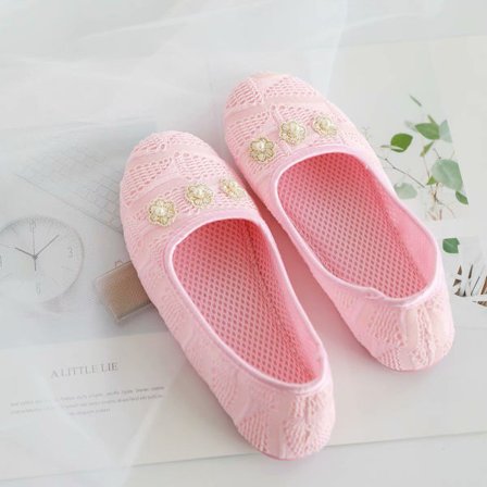 Sommar Thin Confinement Shoes Net Pearl Pink (liten)