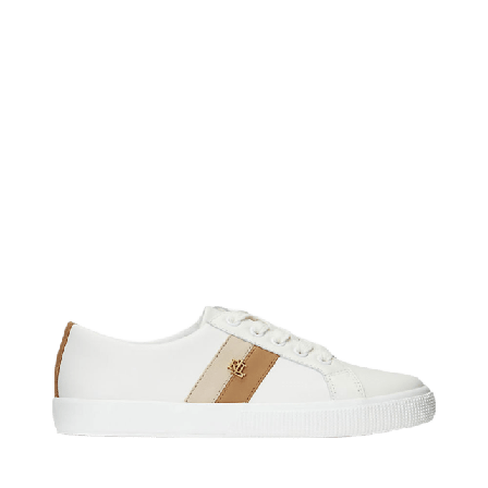 Lauren Ralph Janson II Leather Sneaker Sneakers Dam Vit 39