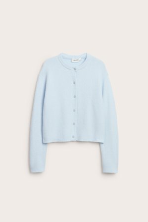 Kappahl | Finstrikket cardigan Lyseblå XL | Lyseblå