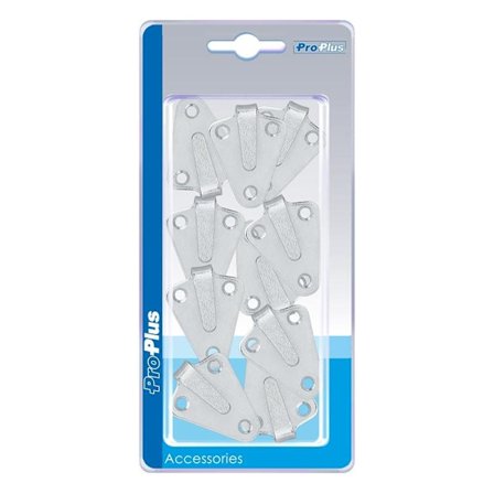 Repkrok metall 40x45mm böjd 10 stycken i blister