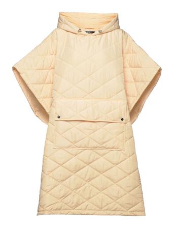 Bea Quilted Cape Kviltad Jacka Creme Gina Tricot