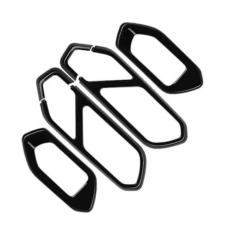 Ljus Svart Bil Interiör Dörrhandtag Skål Panel Ram Skydd Trim Klistermärke för Raize/ 2020-2022