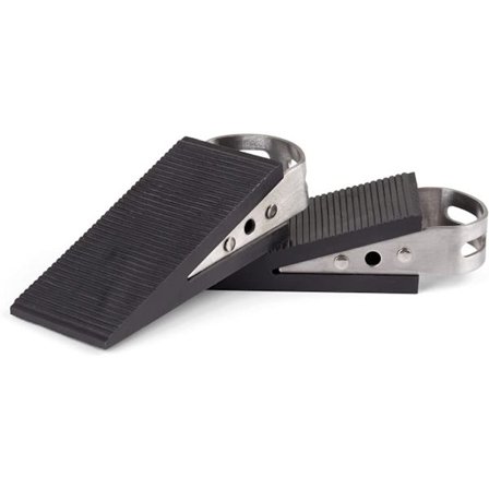 Dørkile med håndtak i rustfritt stål - Sett med 2 gulv