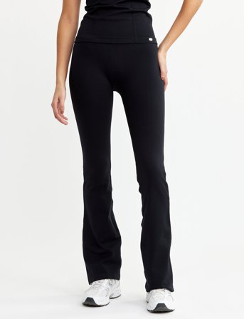 Drop of Mindfulness Seamless Flare Tights - Black - L