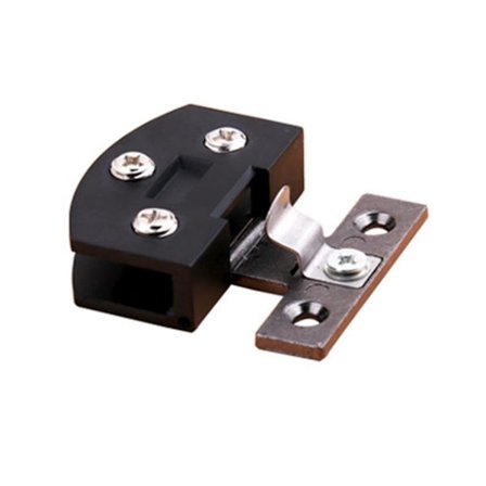 Rammeløs dusjdør hengsel dør hardware hengsler for glassdører vinskap medium svart