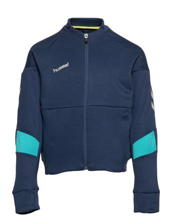 Tech Move Kids Poly Zip Jacket Blue Hummel