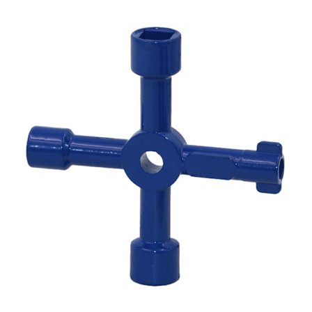 MS134 4-grenet nøkkel for 70 mm tellere, tilfeldige farger KLB