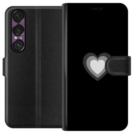 Yhteensopiva Lompakkokotelo Sony Sony Xperia 1 VII Soft Glow Heart