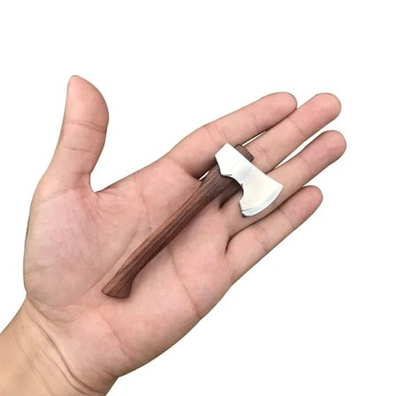 Rustfritt stål Mini Sharp øks tre håndtak fast blad