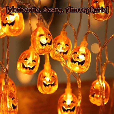 Halloween ljusslinga, 3 meter 20 LED halloween dekoration inomhus, hatt pumpa ljuskedja