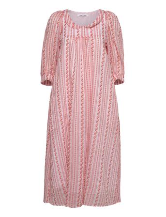 Adalee Dress 14317 Knelang Kjole Rosa Samsøe Samsøe