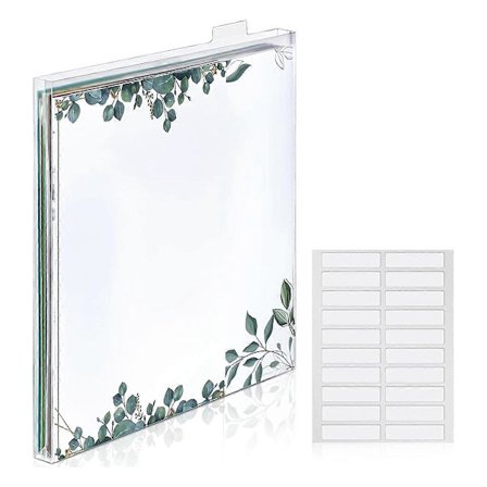 12x12 Scrapbook Papir Oppbevaringsorganisator Klar Lastefiler Plast Papirholder for Oppbevaring av Papirbilder Vinylpapir A