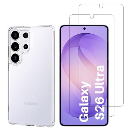 Cover til Samsung Galaxy S26 ULTRA og 2 Tempered Glass Skærmbeskyttelse Phonillico