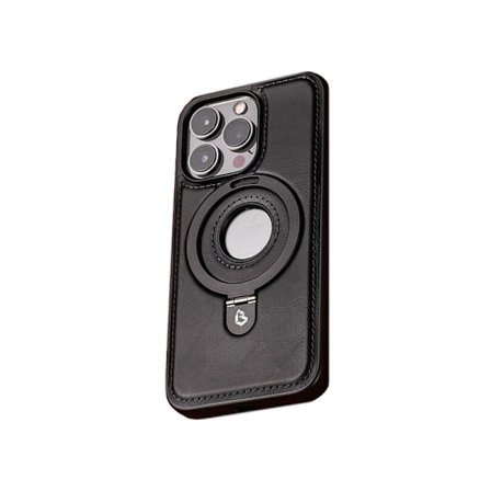 Exklusivt Läderfodral för iPhone 16 Plus - Svart iPhone 16