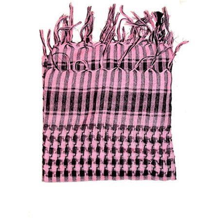 Palestinasjal keffiyeh - Rosa och svart - scarf