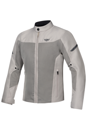 Motorradjacke Ixon Fresh Slim Grau-Beige L