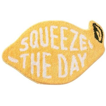 Hieno Pehmeä Keltainen Sitruunan Muotoinen Kylpymatto Lapsille Hedelmäkuvio