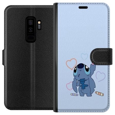 Kompatibel Tegnebogsetui til Samsung Galaxy S9+ Stitch Hjerter