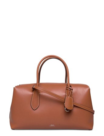 Polo Ralph Lauren Bellport Leather Satchel - Brown - ONE SIZE