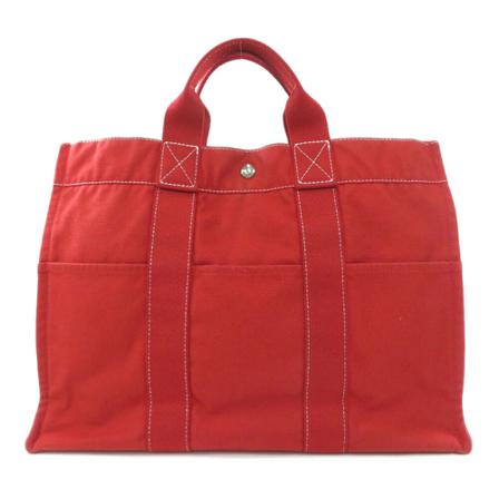 Hermès Vintage Tote Tass , Rood , Dames , Maat: ONE Size Vintage Tassen