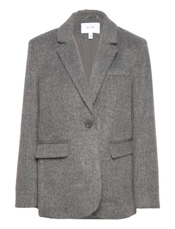 Vijasmin Blazer Jacket Blazers Single Breasted Blazers Grå Vila*Betinget Tilbud