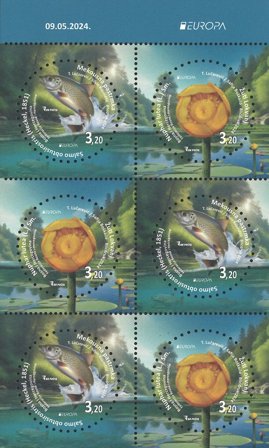 Bosnien-Herzegovina - EUROPA 2024 Undervandsfauna og -flora - Postfrisk hæftesammentryk