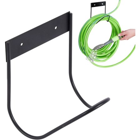 Vægmonteret slangeholder til havevanding - Slangestativ til udendørs vandingsrør