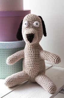 Beskrivning virkad hund