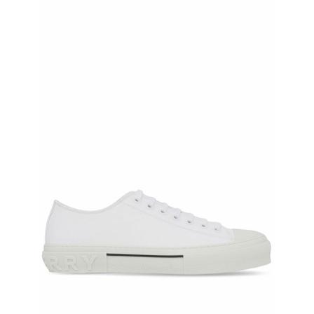Burberry, Logo detail sneakers Wit, Heren, Maat:41 EU