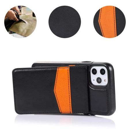 iPhone 11 Pro - Stødsikkert Smart Cover med kortrum Svart