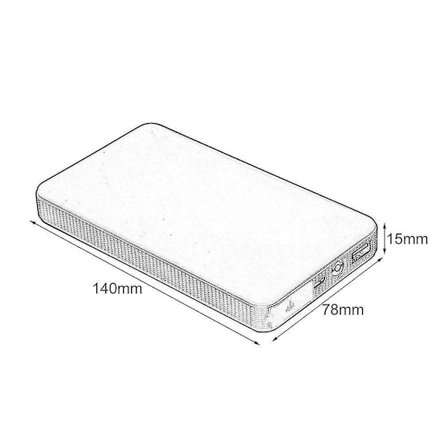 12V 20000mAh Bilstartsbatteri Strømbooster