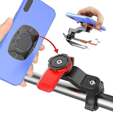 Phone Holder Quad Lock Out Front Motorcycle Bike Mountain Cycling Holder