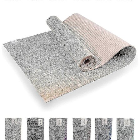 Myga Juuttijoogamatto - Liukumaton jumppamatto joogaan, pilatekseen ja kuntoiluun - Monikäyttöinen matto kantohihnalla matkustamista varten - Aqua 