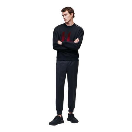 Karl Lagerfeld Gradient Zip Sweatshirt Sort, Herre Sweatshirts