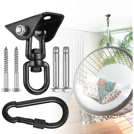 Takkrok för hängande stol 360° vridbar, gunga, upphängning, ho